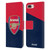 Arsenal FC Crest 2 Red & Blue Logo Leather Book Wallet Case Cover For Apple iPhone 7 Plus / iPhone 8 Plus