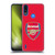 Arsenal FC Crest 2 Full Colour Red Soft Gel Case for Motorola Moto E7 Power / Moto E7i Power