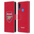 Arsenal FC Crest 2 Full Colour Red Leather Book Wallet Case Cover For Motorola Moto E7 Power / Moto E7i Power
