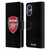 Arsenal FC Crest 2 Full Colour Red Leather Book Wallet Case Cover For OnePlus Nord N20 5G