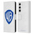 Warner Bros. Shield Logo White Leather Book Wallet Case Cover For Samsung Galaxy S24+ 5G