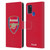 Arsenal FC Crest 2 Full Colour Red Leather Book Wallet Case Cover For Samsung Galaxy A21s (2020)