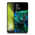 Sheena Pike Big Cats Neon Blue Green Panther Soft Gel Case for Motorola Moto G73 5G