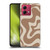 Kierkegaard Design Studio Retro Abstract Patterns Milk Brown Beige Swirl Soft Gel Case for Motorola Moto G84 5G