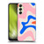 Kierkegaard Design Studio Retro Abstract Patterns Pink Blue Orange Swirl Soft Gel Case for Samsung Galaxy A24 4G / Galaxy M34 5G