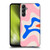 Kierkegaard Design Studio Retro Abstract Patterns Pink Blue Orange Swirl Soft Gel Case for Samsung Galaxy M14 5G