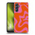 Kierkegaard Design Studio Retro Abstract Patterns Hot Pink Orange Swirl Soft Gel Case for Samsung Galaxy M54 5G