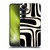 Kierkegaard Design Studio Retro Abstract Patterns Palm Springs Black Cream Soft Gel Case for Samsung Galaxy S24+ 5G