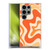 Kierkegaard Design Studio Retro Abstract Patterns Tangerine Orange Tone Soft Gel Case for Samsung Galaxy S24 Ultra 5G
