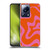 Kierkegaard Design Studio Retro Abstract Patterns Hot Pink Orange Swirl Soft Gel Case for Xiaomi 13 Lite 5G