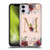 Nature Magick Flowers Monogram Rose Gold 1 Letter M Soft Gel Case for Apple iPhone 11