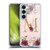 Nature Magick Flowers Monogram Rose Gold 1 Letter M Soft Gel Case for Samsung Galaxy S23 5G