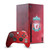 Liverpool Football Club Art Crest Red Geometric Game Console Wrap and Game Controller Skin Bundle for Microsoft Series X Console & Controller