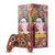 Frida Kahlo Floral Portrait Pattern Game Console Wrap and Game Controller Skin Bundle for Microsoft Series X Console & Controller