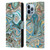 Ninola Abstract 3 Blue Mineral Agates Leather Book Wallet Case Cover For Apple iPhone 13 Pro Max
