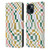 Ninola Checker Pattern Nostalgic Squares Leather Book Wallet Case Cover For Apple iPhone 15