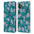 Ninola Floral Patterns Little Dark Turquoise Leather Book Wallet Case Cover For Apple iPhone 11 Pro Max