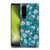 Ninola Floral Patterns Little Dark Turquoise Soft Gel Case for Sony Xperia 1 III