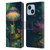 JK Stewart Art Frog With Umbrella Leather Book Wallet Case Cover For Apple iPhone 14 Plus