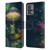 JK Stewart Art Frog With Umbrella Leather Book Wallet Case Cover For Motorola Moto Edge 30 Fusion