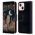 JK Stewart Key Art Owl Crescent Moon Night Garden Leather Book Wallet Case Cover For Apple iPhone 13 Mini