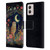 JK Stewart Key Art Owl Crescent Moon Night Garden Leather Book Wallet Case Cover For Motorola Moto G53 5G