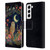 JK Stewart Key Art Owl Crescent Moon Night Garden Leather Book Wallet Case Cover For Samsung Galaxy S22 5G