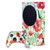 Ninola Assorted Red Flower Game Console Wrap and Game Controller Skin Bundle for Microsoft Series S Console & Controller