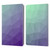 PLdesign Geometric Purple Green Ombre Leather Book Wallet Case Cover For Amazon Kindle Paperwhite 1 / 2 / 3