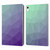 PLdesign Geometric Purple Green Ombre Leather Book Wallet Case Cover For Apple iPad 10.9 (2022)