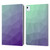 PLdesign Geometric Purple Green Ombre Leather Book Wallet Case Cover For Apple iPad Air 2020 / 2022