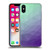 PLdesign Geometric Purple Green Ombre Soft Gel Case for Apple iPhone X / iPhone XS
