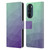 PLdesign Geometric Purple Green Ombre Leather Book Wallet Case Cover For Motorola Edge 30