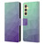 PLdesign Geometric Purple Green Ombre Leather Book Wallet Case Cover For Samsung Galaxy S23 FE 5G