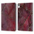 LebensArt Mineral Marble Red Leather Book Wallet Case Cover For Apple iPad 10.9 (2022)