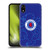 Rangers FC Crest Lion Pinstripes Pattern Soft Gel Case for Apple iPhone XR