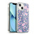 Anis Illustration Floral Pattern Romantic Blue Pink Soft Gel Case for Apple iPhone 13
