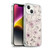 Anis Illustration Floral Pattern Wild Roses Beige Pink Soft Gel Case for Apple iPhone 14