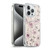 Anis Illustration Floral Pattern Wild Roses Beige Pink Soft Gel Case for Apple iPhone 15 Pro & MagSafe