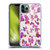 Anis Illustration Mix Pattern Soft Feminine Pink Flowers Soft Gel Case for Apple iPhone 11 Pro Max