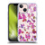Anis Illustration Mix Pattern Soft Feminine Pink Flowers Soft Gel Case for Apple iPhone 13 Mini