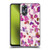 Anis Illustration Mix Pattern Soft Feminine Pink Flowers Soft Gel Case for OPPO A17