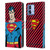 Superman DC Comics Vintage Fashion Stripes Leather Book Wallet Case Cover For Motorola Moto G84 5G