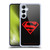 Superman DC Comics Logos Black And Red Soft Gel Case for Samsung Galaxy A55 5G