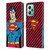 Superman DC Comics Vintage Fashion Stripes Leather Book Wallet Case Cover For Xiaomi Redmi Note 12 5G