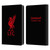 Liverpool Football Club Liver Bird Red Logo On Black Leather Book Wallet Case Cover For Amazon Kindle 11th Gen 6in 2022