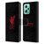 Liverpool Football Club Liver Bird Red Logo On Black Leather Book Wallet Case Cover For Xiaomi Redmi Note 12 5G