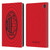 AC Milan Art Red And Black Leather Book Wallet Case Cover For Amazon Fire 7 2022