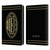 AC Milan Crest Black And Gold Leather Book Wallet Case Cover For Amazon Kindle 11th Gen 6in 2022