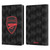 Arsenal FC Crest and Gunners Logo Black Leather Book Wallet Case Cover For Amazon Kindle Paperwhite 5 (2021)